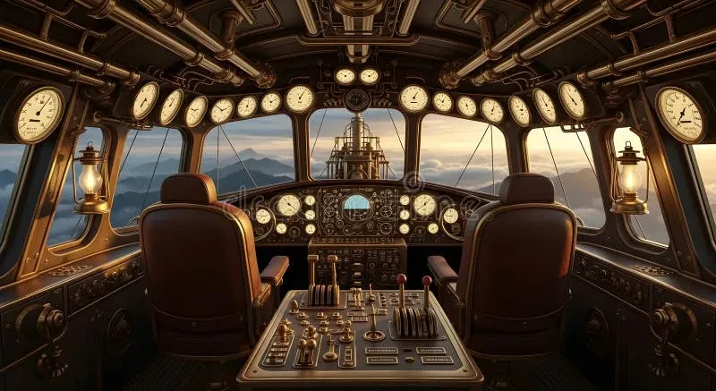 澳门皇冠APP下载蒸汽飞艇驾驶舱内部