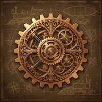 澳门皇冠蒸汽朋克齿轮标志